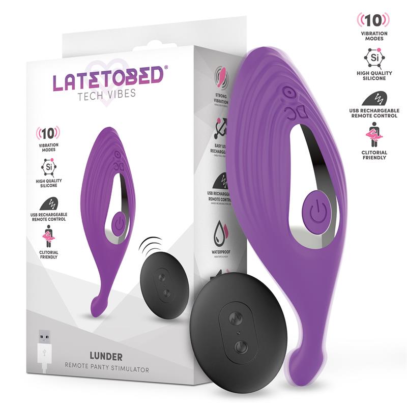 LATETOBED Lunder Estimulador de Braguita con Control Remoto USB