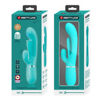 Shania Vibrador con Lengua y Thumping Turquesa
