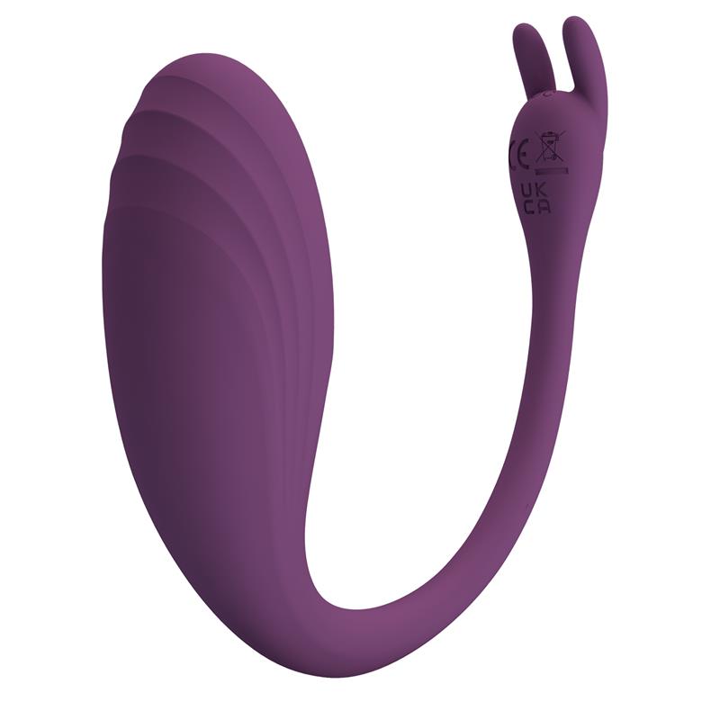 Catalina Huevo Vibrador con APP Púrpura