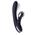 INTOYOU Darkspace Vibrador con Lenguas Rotadora y Movimiento Finger Azul