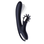 INTOYOU Darkspace Vibrador con Lenguas Rotadora y Movimiento Finger Azul
