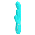 Shania Vibrador con Lengua y Thumping Turquesa
