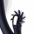 INTOYOU Darkspace Vibrador con Lenguas Rotadora y Movimiento Finger Azul