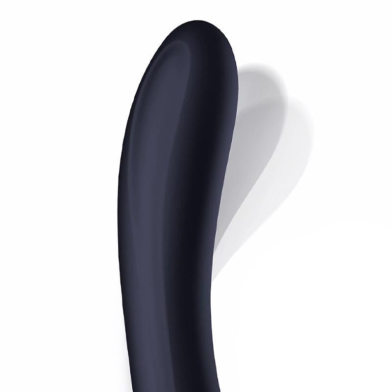 INTOYOU Darkspace Vibrador con Lenguas Rotadora y Movimiento Finger Azul