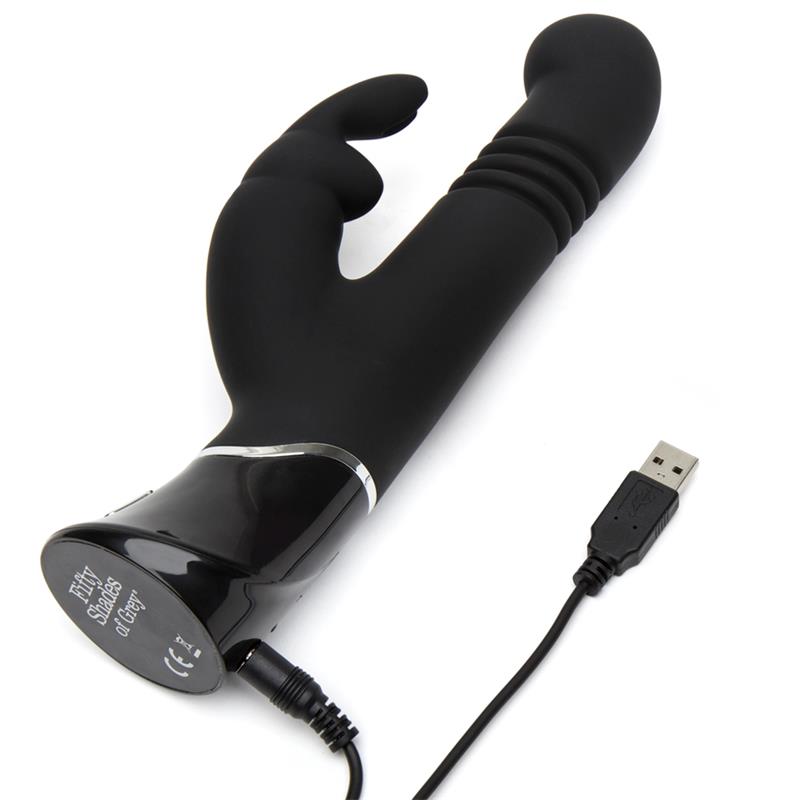 Greedy Girl Vibrador con Movimiento Estimulador punto G y Rabbit Púrpura