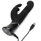 Greedy Girl Vibrador con Movimiento Estimulador punto G y Rabbit Púrpura