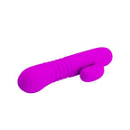 Leopold Vibrador con Función de Movimiento USB Silicona