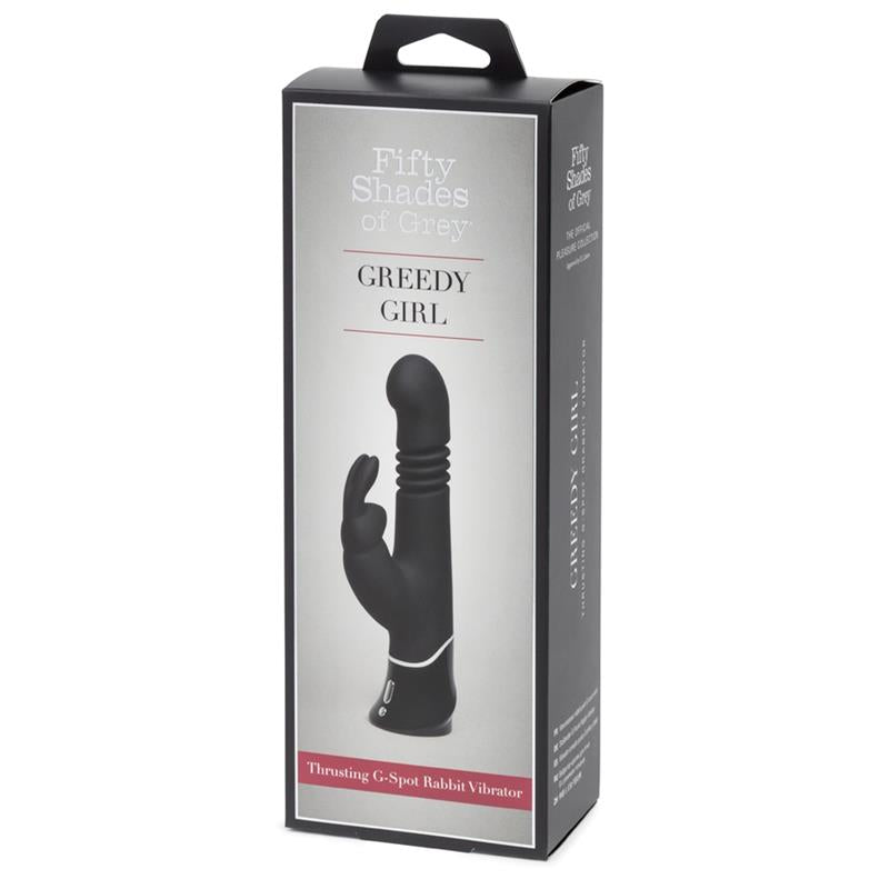 Greedy Girl Vibrador con Movimiento Estimulador punto G y Rabbit Púrpura
