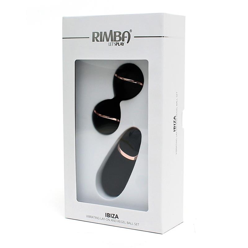 RIMBA TOYS Bolas Kegel con Control Remoto y Estimulador Ibiza Negro