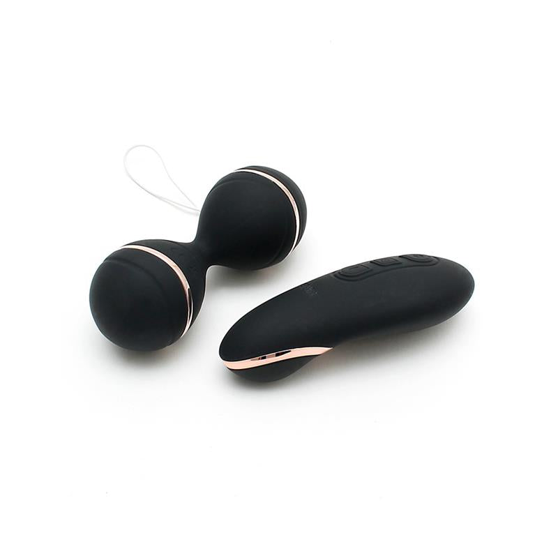 RIMBA TOYS Bolas Kegel con Control Remoto y Estimulador Ibiza Negro