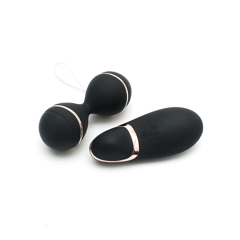 RIMBA TOYS Bolas Kegel con Control Remoto y Estimulador Ibiza Negro