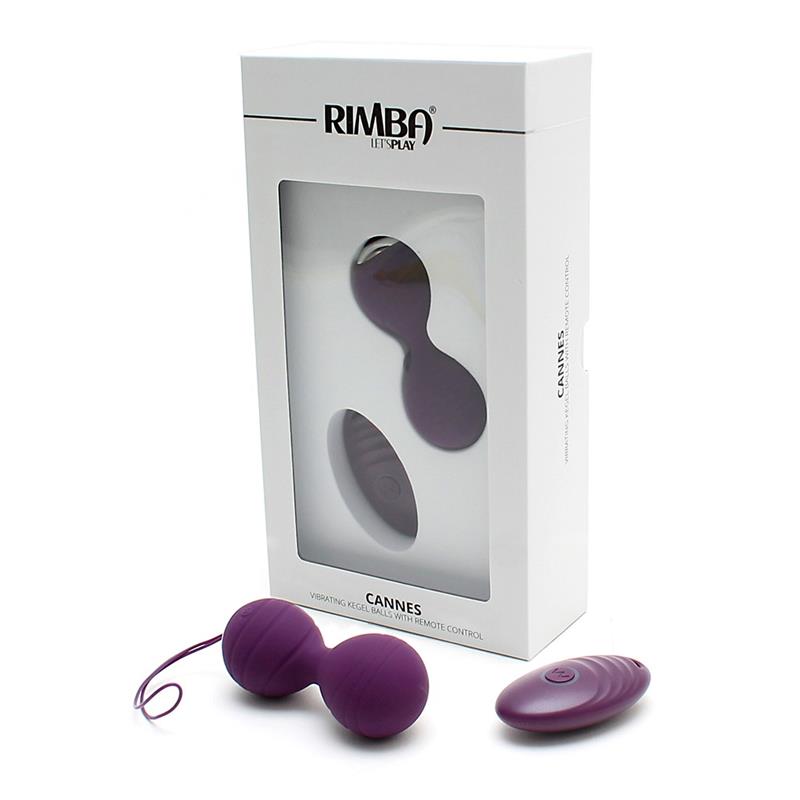 RIMBA TOYS Bolas Kegel con Vibración con Control Remorto Cannes Purpura