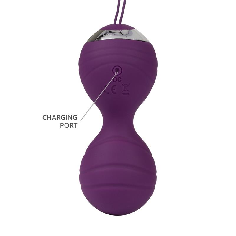 RIMBA TOYS Bolas Kegel con Vibración con Control Remorto Cannes Purpura