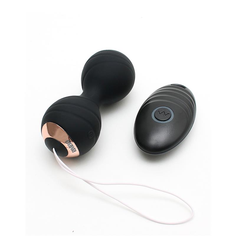 RIMBA TOYS Bolas Kegel con Vibración y Control Remoto Cannes Negro