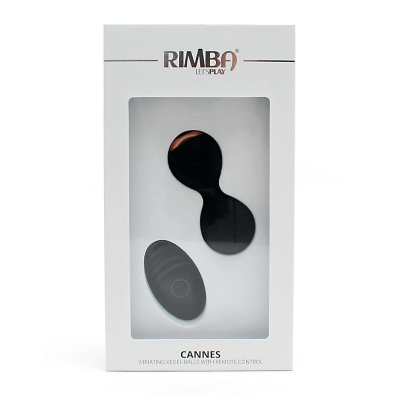 RIMBA TOYS Bolas Kegel con Vibración y Control Remoto Cannes Negro