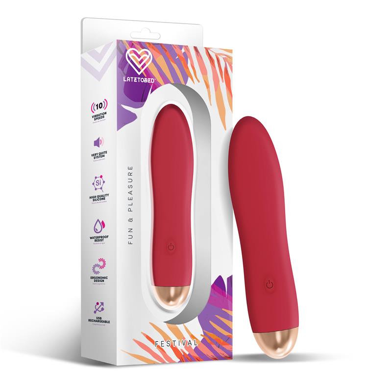 FESTIVAL Dawel Estimulador 10 Velocidades Rust Red