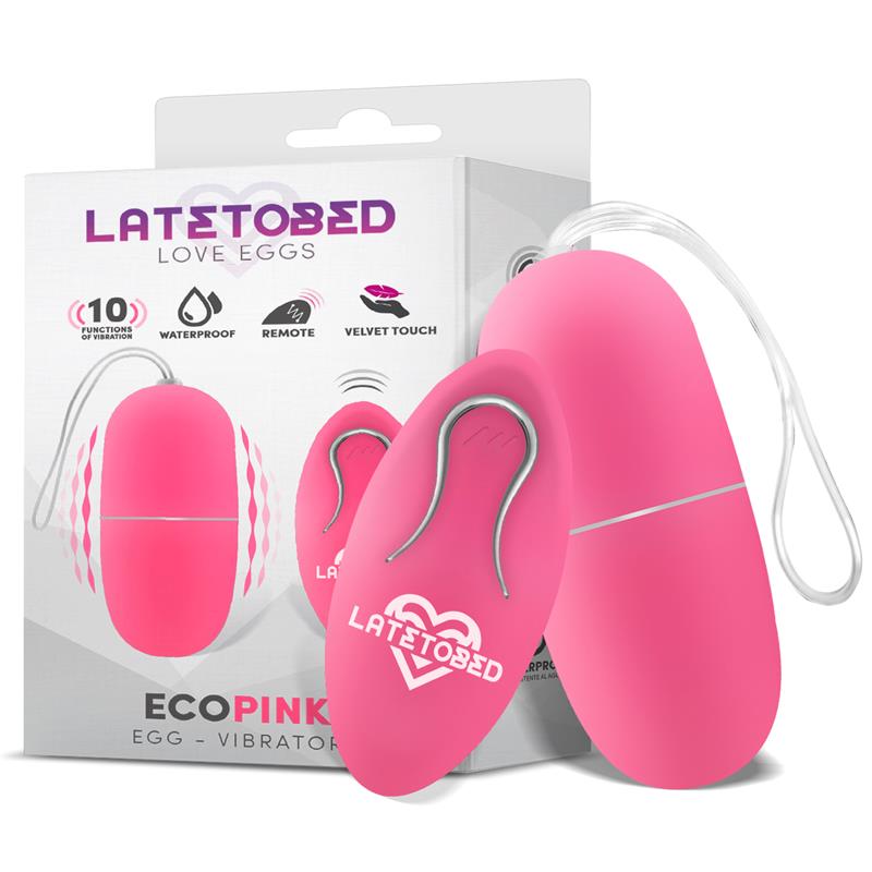 LATETOBED Ecopink Huevo Vibrador con Control Remoto