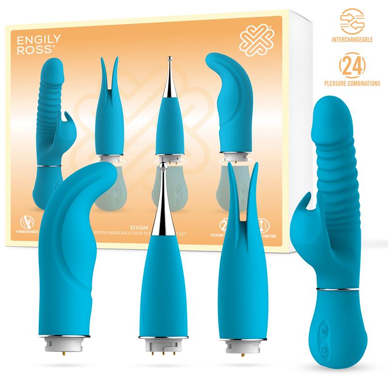 ENGILY ROSS Eivian Set 4 Piezas Intercambiables Vibración y Thrusting