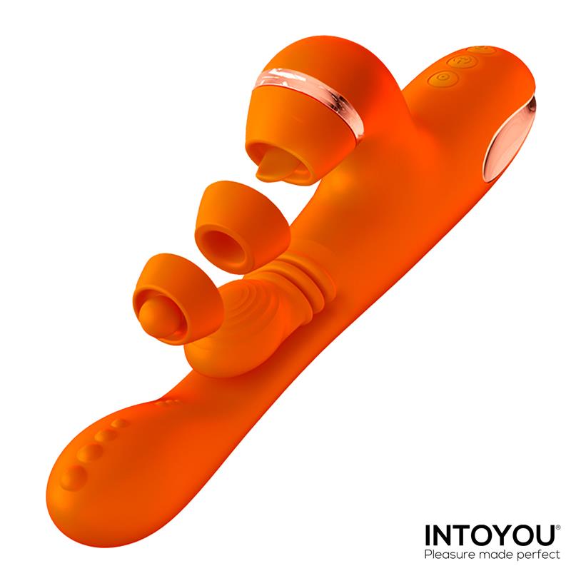 INTOYOU Ethan Vibrador Masaje 360º para el Punto G y Cabezales Intercambiables