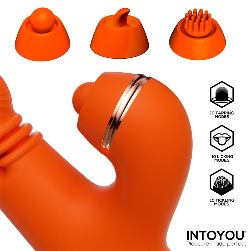 INTOYOU Ethan Vibrador Masaje 360º para el Punto G y Cabezales Intercambiables