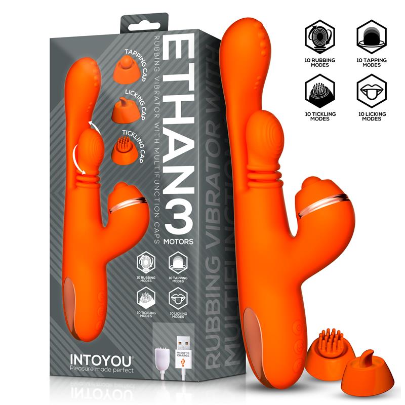 INTOYOU Ethan Vibrador Masaje 360º para el Punto G y Cabezales Intercambiables