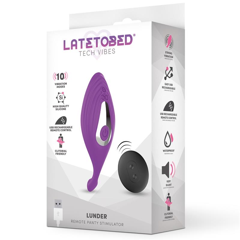LATETOBED Lunder Estimulador de Braguita con Control Remoto USB