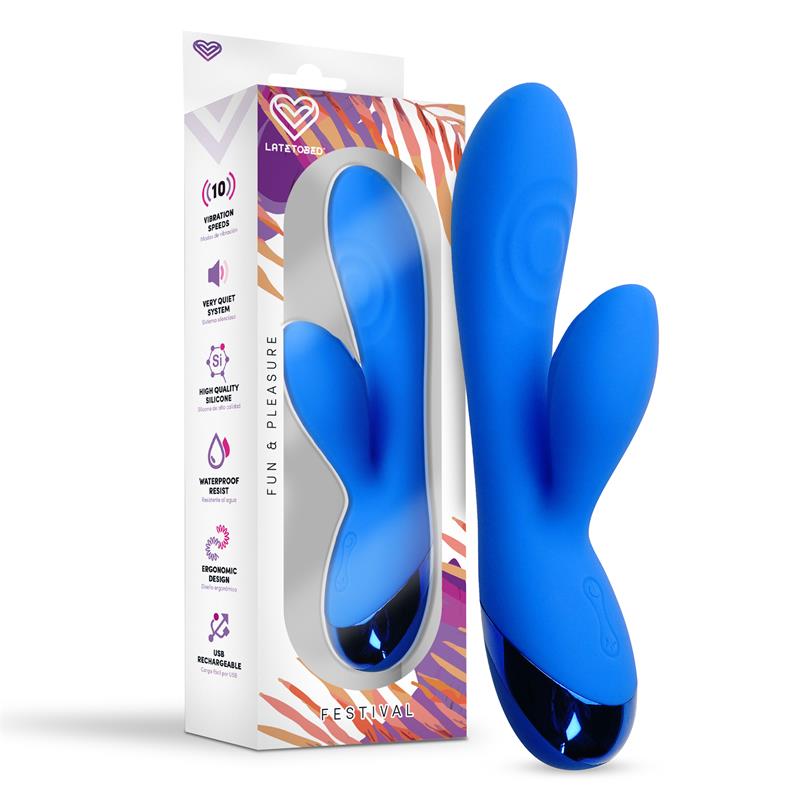 FESTIVAL Marna Vibrador USB Azul