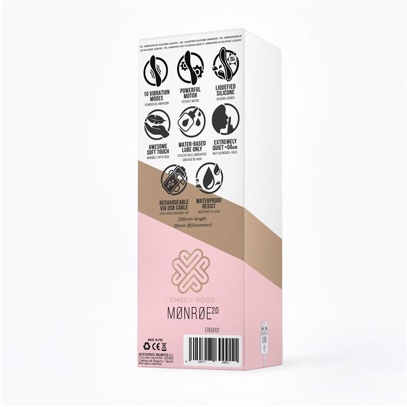 ENGILY ROSS Monroe 2.0 Vibrador Silicona Líquida Inyectada USB Púrpura