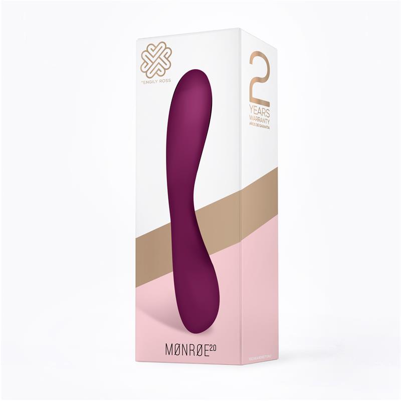 ENGILY ROSS Monroe 2.0 Vibrador Silicona Líquida Inyectada USB Púrpura