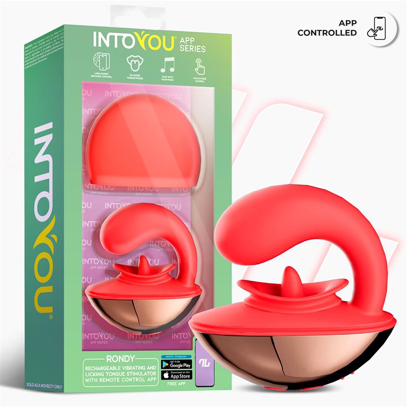 INTOYOU APP SERIES Rondy Estimulador con Vibración y Lengua con App