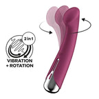 Spinning G-Spot 1 Vibrador y Rotador Rojo