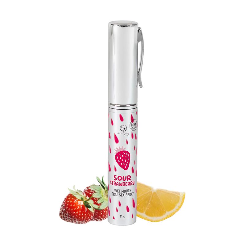 Spray Sexo Oral Wet Mouth Fresa Ácida 11 gr