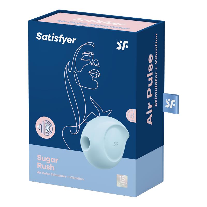 SATISFYER Sugar Rush Succionador de Clítoris y Vibración Azul